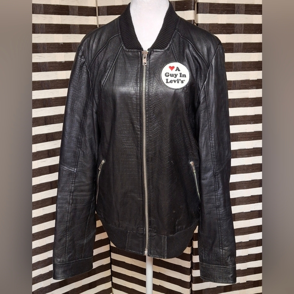 Barneys Originals Jackets & Blazers - Barneys Originals Leather Jacket, Levi's Patch ❤️ A Guy In Levi's, Women Size S